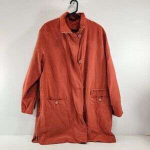 FNR Fanero Orange Lightweight Oversize Jacket Size 46 Poland 90s Fashion